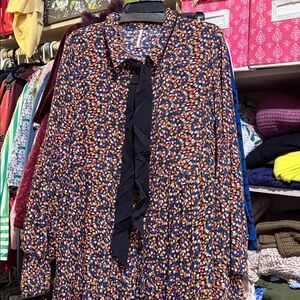 Free People Floral Long Sleeve Maxi Dress L